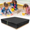 Sandkastenplane Abdeckplane,QKURT 150 x 150 x 25cm Wasserdicht Sandkastenabdeckungen, 420D Oxford Sandkasten Abdeckungen mit Reflektor, Elastische Bänder für den Sandkasten Sauber zu Halten