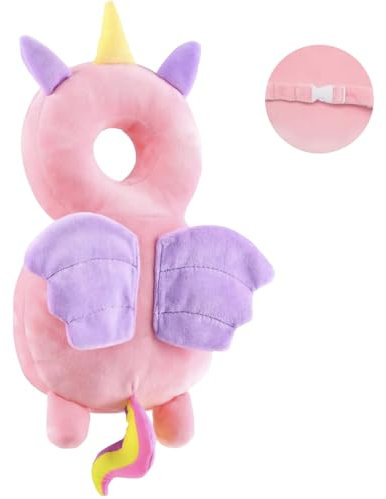 SEPSCO Protege Tete Bebe Chute, Coussin Anti Chute Bébé Sac a Dos Protection Tête Bebe Coussins de Securite Réglables Anti Choc Baby Head Protector pour Les Enfants Marche Tout-Petits de 4 à 24 Mois