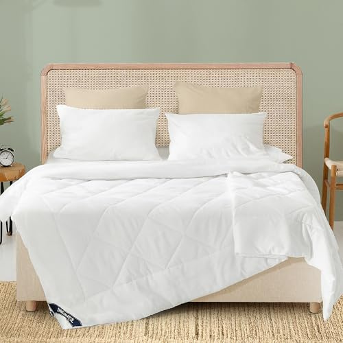 Dreamzie Bettdecke 200x220 cm Sommerdecke 150gsm, Sommer Steppdecke 200 x 220, Leicht Dünn Weiche Atmungsaktive Sommerbettdecke, Zudecke Mikrofaser, Zertifiziert Oeko-Tex