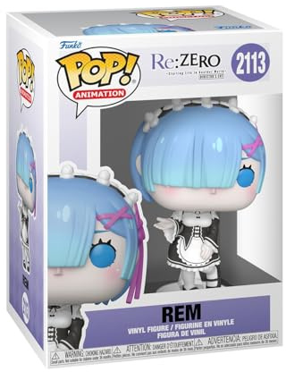 Funko POP! Animation: Re:Zero - Rem - 1 in 6 Chance of Rare Chase | Official Anime Merch - Collectable Vinyl Figurine for Shelf Display - Birthday Gift Idea for Fans and Collectors