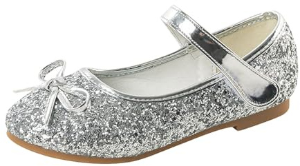 Zapatos con purpurina para niños con tacón bajo para niñas, zapatos de princesa con lentejuelas, zapatos de baile festivos latinos brillantes, elegantes, antideslizantes, suelas suaves, zapatos de