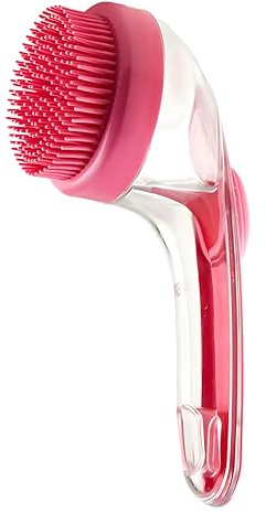 2025 Pet Bath Brush 2-in-1: Dog & Cat Grooming Tool with Shampoo Dispenser - Massage Brush for All Hair Types (red)