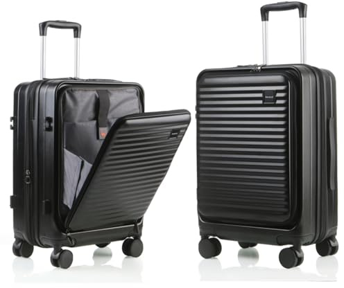 Kmvazcd Carry On Luggage Airline Approved, 20 Inch Expandable PC Hardside Lightweight Suitcases with Spinner Wheels and TSA Lock