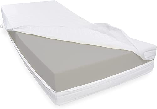 Dibapur® RH5 Kaltschaummatratze (RG40) FEST bis ca. 180 Kg Doppeltuchbezug Gesamthöhe ca. 25 cm (140 x 200 cm)