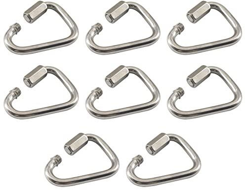 (Lot de 8) M3.5 triangulaires à maillons rapides en acier inoxydable 304