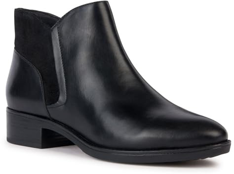 Geox Women's D Felicity Ankle Boot, Black, 38 EU