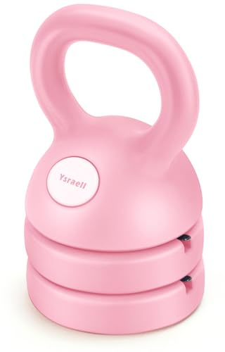 Cisleb Adjustable Kettlebell Weight Set: 3-in-1 Kettlebells (5lbs 8lbs 12lbs) for Home Gym Full-Body Workout Strength Training Weight Loss | Good for Beginners & Women Men