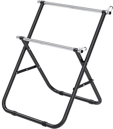 Insaga Cable Reel Dispenser, Wire Spool Rack Heavy Duty Cable Dispenser Electrician with 15mm Dia Super Rod and 59cm Double Spinner, Portable and Foldable, 100lbs Capacity