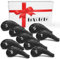 Golf Club Iron Head Covers Long Iron Covers 9pcs/Set Zipper Gift Box, Neoprene Zippered Sport Outdoor (Black)