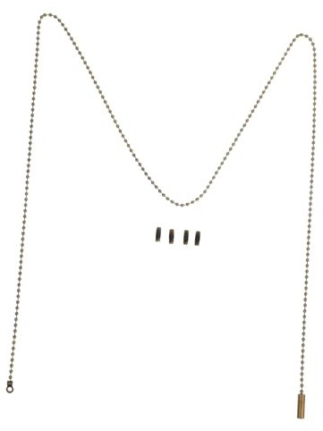 CLISPEED Interrupteur à Chaîne Perlée pour Ventilateur de Plafond Cordon de Tirage Décoratif Accessoire pour Éclairage Longueur 1,5 M Compatible avec Tous Types de Lampes et Ventilateurs