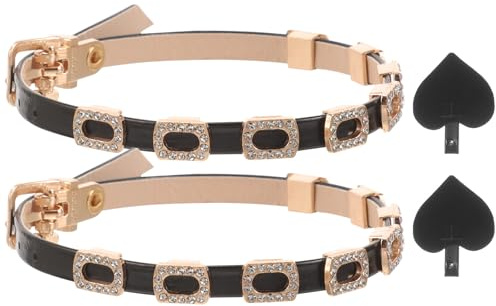 Artibetter Cinturini Regolabili per Tacchi Alti Donna in Pu Strass Cinturini Decorativi per Scarpe Tacchi e Lacci Anti-allentamento Accessori Eleganti per Caviglia