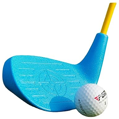 Nybörjare barn 3-12 år golfjärn 48 graders loft med kolskaft #7 för junior, pojkar, flickor i enskilda klubbar (ålder 3-5, blå)