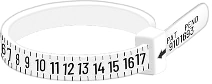 di misurazione per anelli, strumento riutilizzabile per misurare la circonferenza delle dita, strumento di misurazione delle dimensioni 'anello per uomini e donne, Refer to description