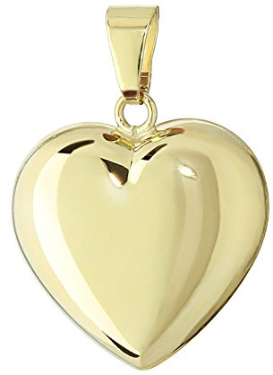 NKlaus 333 Gold gelbgold Herz Anhänger Ketten hochglanzpoliert 16x15,5mm Damen Mädchen 4764