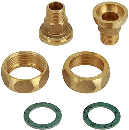 Pumpenverschraubungs-Set aus Bronze, DN 32 IG 1 1/4 x DN 15 AG 1/2