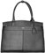 Socha Laptoptasche Damen/Businesstasche Frauen/Aktentasche mit Tragegurt - Elegant - Extra leichte Synthetik - Iconic Black - 15.6 Zoll Schwarz
