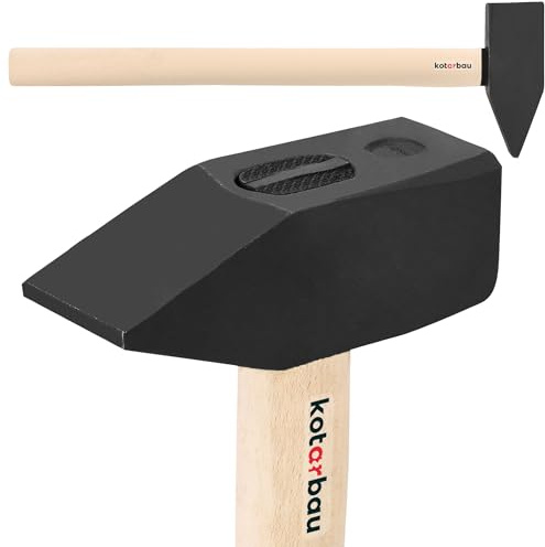 KOTARBAU® Hammer - 6 kg - Schlosserhammer mit Holzstiel - 70 cm - Vorschlaghammer - mit robustem Kopf - Ergonomisch - Heimwerker Werkzeug - Stahl