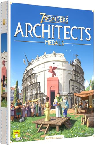 7 Wonders Architects Medals Expansion – Neue Wunder, Medaillen und Strategien warten auf Sie! Zivilisations-Strategiespiel für Kinder und Erwachsene, ab 8 Jahren, 2–7 Spieler, 25 Minuten Spielzeit,