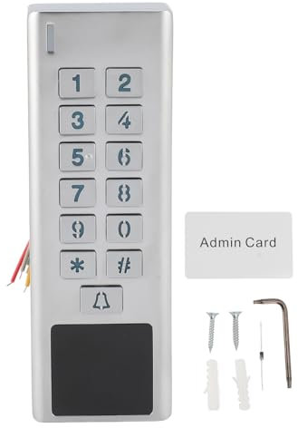Sonew Türzugangskontrollsystem-Kit, Wasserdichtes IP66-Haussicherheitssystem, Bis zu 3000 Benutzer, Support-Kartenpasswort, Proximity-Türeingangstastatur, DC10 Bis 24 V