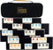 Bucher&Rossini Rummy Cube mit Koffer 4 Spieler Rummy Titel Set mit Zahlen Okey Spiel Set Rummy Brettspiel Inklusive 4 Plastikschalen Israel Mahjong (Schwarz)