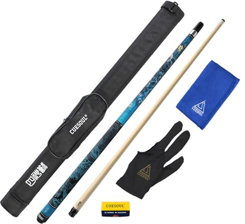 CUESOUL mythologische Symbole 58 Zoll 19oz Pool Cue Stick, 13mm TIPP