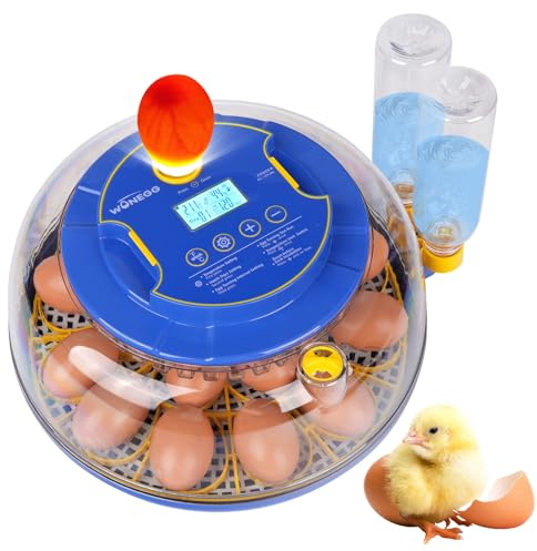 Automatic Egg Incubators for Hatching Eggs 18 Egg Incubator with Automatic Egg Turning and Intelligent Temperature and Humidity Control, Auto Water Replenishment for Chicken Duck Turkey Goose Egg