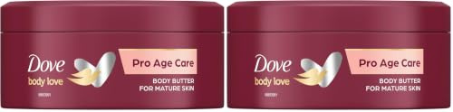 Dove Nourishing Body Care Pro Age Body Butter, 250 ml, packaging may vary (Pack of 2)