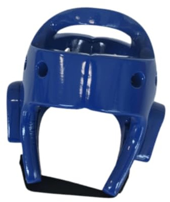 Ronyme Casco da Boxe, Protezione per la Testa, Comodo, Ispessito e Traspirante, Casco da Sparring, da Taekwondo per Muay Thai, Sparring, Blu, S