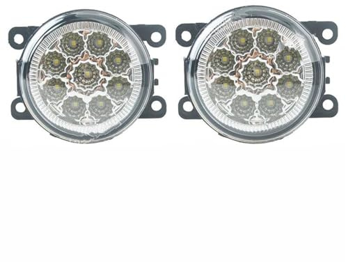 DZSYINGLONGSM Fendinebbia Anteriore Fari Fendinebbia A LED Per Jeep Per Renegade 2015-2018 Per Compass Griglia 9 Coppie Di Chip LED Accessori(Led A)