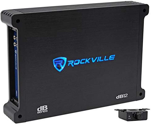 Rockville dB12 2000 Watt Peak/500 W RMS Mono 2 Ohm Förstärkare Bilförstärkare