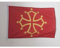 AZ FLAG - Drapeau Midi-Pyrénées - Occitanie - 45x30 cm - Pavillon Nautique Occitan - France Spécial Bateau Et Extérieur En Maille Bloquée Avec Anneaux Plastiques Intégrés - 30g
