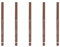 essence micro precise eyebrow pencil, Nr. 02, Braun, langanhaltend, definierend, natürlich, vegan, wasserfest, ohne Mikroplastikpartikel, ohne Parfüm, 5er Pack (5x0.05g)