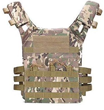 Blanketswarm Taktische Weste, verstellbare Camouflage-Kampfweste, Outdoor-Cs-Feldspiel, modulare Angriffsweste, Kampftraining, Erwachsene, grün