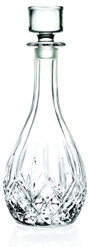 Glass Wine Decanter with Stopper - Carafe - for Red - White - Wine - Crystal Glass 30 Oz. - Made in Europe - by Barski