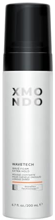 XMONDO Hair Wavetech Extra Hold Wave Foam -Vegan Formula with Waveflex Technology, Pro-Vitamin B5 & Anti Frizz Nutrients to Control Frizz & Create Long-Lasting, Natural Wavy Hair, 6.7 Fl Oz 1-Pack