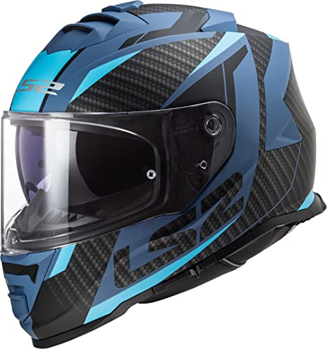 LS2, Integraler Motorradhelm STORM II RACER Matt Blau, S