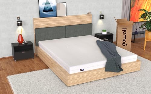 gowoll Kaltschaummatratze 7-Zonen Allergenfrei und Atmungsaktiv Matratze mit Aloevera veredelter Stoff für Kinder und Erwachsene Höhe 16 cm, H3 (Duo Comfort, 160 x 200 cm)