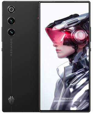 REDMAGIC 10 Air 120Hz Gaming Phone, 5G Android Smartphone, 16GB RAM+512GB ROM, Snapdragon 8 Gen 3, 6.8 AMOLED Full Screen, FHD+, 50MP Camera, Dual-Sim, Unlocked Mobile Phone Black