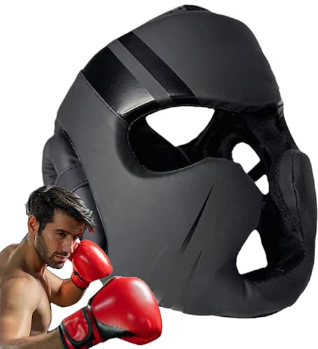 Attrezzatura per testa da boxe: copricapo da kickboxing, protezione leggera per allenamento e assorbimento degli urti per boxe, wrestling, marziali