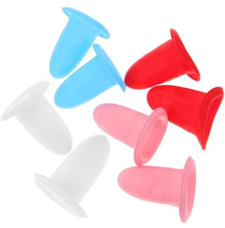 Vaguelly Coperture Elastiche per Bottiglie da Viaggio in Silicone 8 Pezzi, Design Estensibile e Antiperdite, per Viaggi Lunghi e Uso Esterno