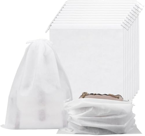 10Pcs Dust Bags for Handbags, Non Woven Fabric Handbag Dust Bags, Shoe Storage for Storing Shoes Boots(15.7×19.7in)