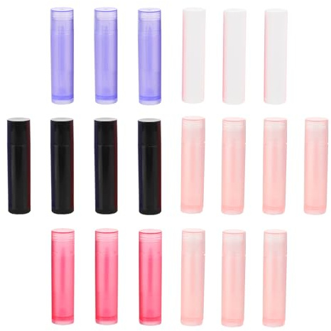 FOMIYES Contenitori per Rossetto Vuoti Leggeri e Creativi 50 Pezzi in Pp Tubi per Balsamo Labbra Ricaricabili a Forma di Colonna per Uso Personale e Fai-da-te per Uso Personale e Fai-da-te