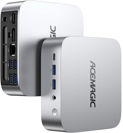 ACEMAGICIAN K1 Mini PC, AMD Ryzen Embedded R2544 Win-11 Pro Mini PC (fino a 3,70 GHz), 16 GB DDR4 1 TB M.2 SSD Mini Computer con RJ45 | 4K Triple Display | WiFi 5 per Casa/Ufficio/Scuola