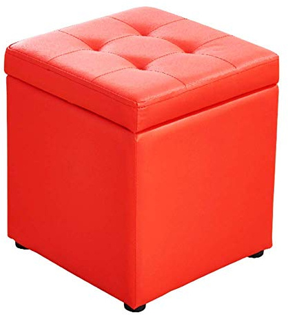 Pouf cubo in pelle – versatile pouf e tavolino da caffè per arredamento soggiorno elegante poggiapiedi e soluzione di seduta perfetto per mobili per la casa