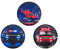 Belmil Patches mit Klettverschluss Set 3-teilig- kompatibel mit Schulranzen Comfy/Smarty (336/B Police)