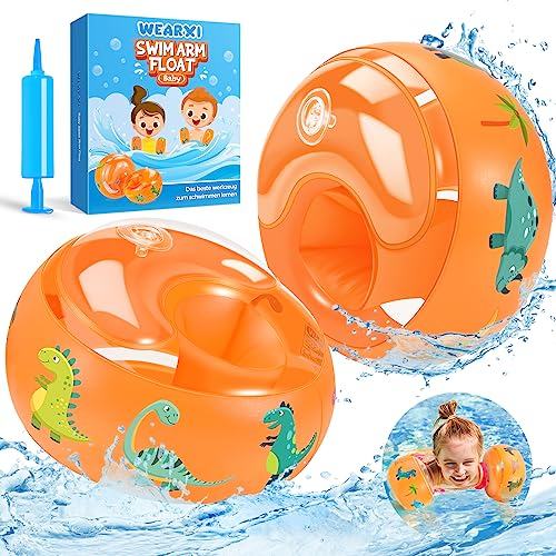 WEARXI Schwimmflügel ab 1 Jahr, Schwimmflügel Kinder 3-6 Jahre, Schwimmflügel 1 Jahr, Schwimmflügel 2 Jahre, Schwimmflügel Baby, Schwimmweste Kinder 3-6 JahreEmpfohlenes Gewicht 5-25KG, 7cm