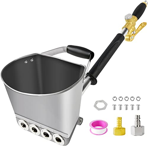 Pistolet de mortier de Ciment,Pulvérisateur de Mortier,Pistolet de pulvérisation Machine à plâtrer，4L sablage pour Ciment Grossier et Fin, Enduit de béton de plâtre