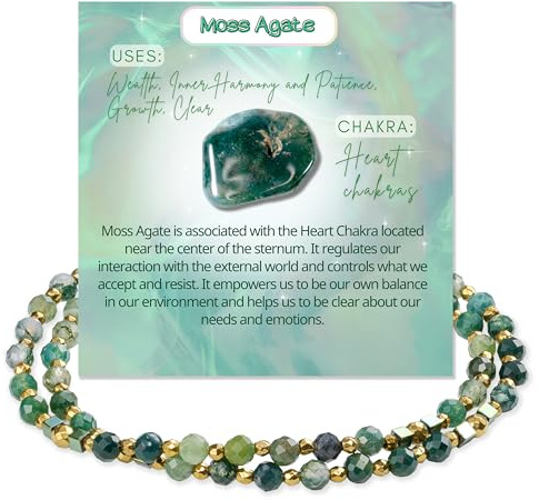 Farfume Edelstein Perlen Armband für Frauen, 4mm Kristall Silber 925 Naturstein Schmuck Elastisch Armbänder Damen, Chakra Spirituelle Charms Armbänder Geschenke-Unakit-M