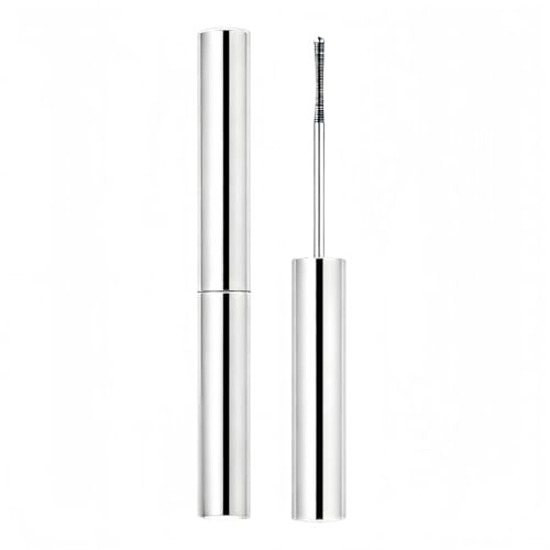 Rímel con Cepillo de Tubo de Acero Impermeable para Pestañas Inferiores/Finas/Cortas, Duradero, Sin Escamas, Sin Grumos