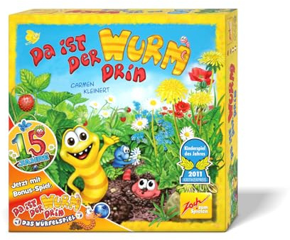 Zoch C'è il verme all'interno (edizione dell'anniversario) con gioco di dadi extra, gioco da ragazzi del 2011, cubo facile e divertente e gioco di osservazione, a partire dai 4 anni in su